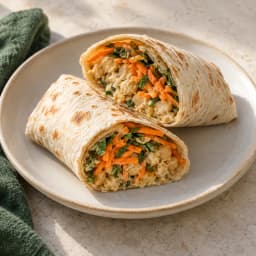 Chickpea Carrot Mint Wraps