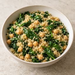 Quinoa Spinach Chickpea Salad